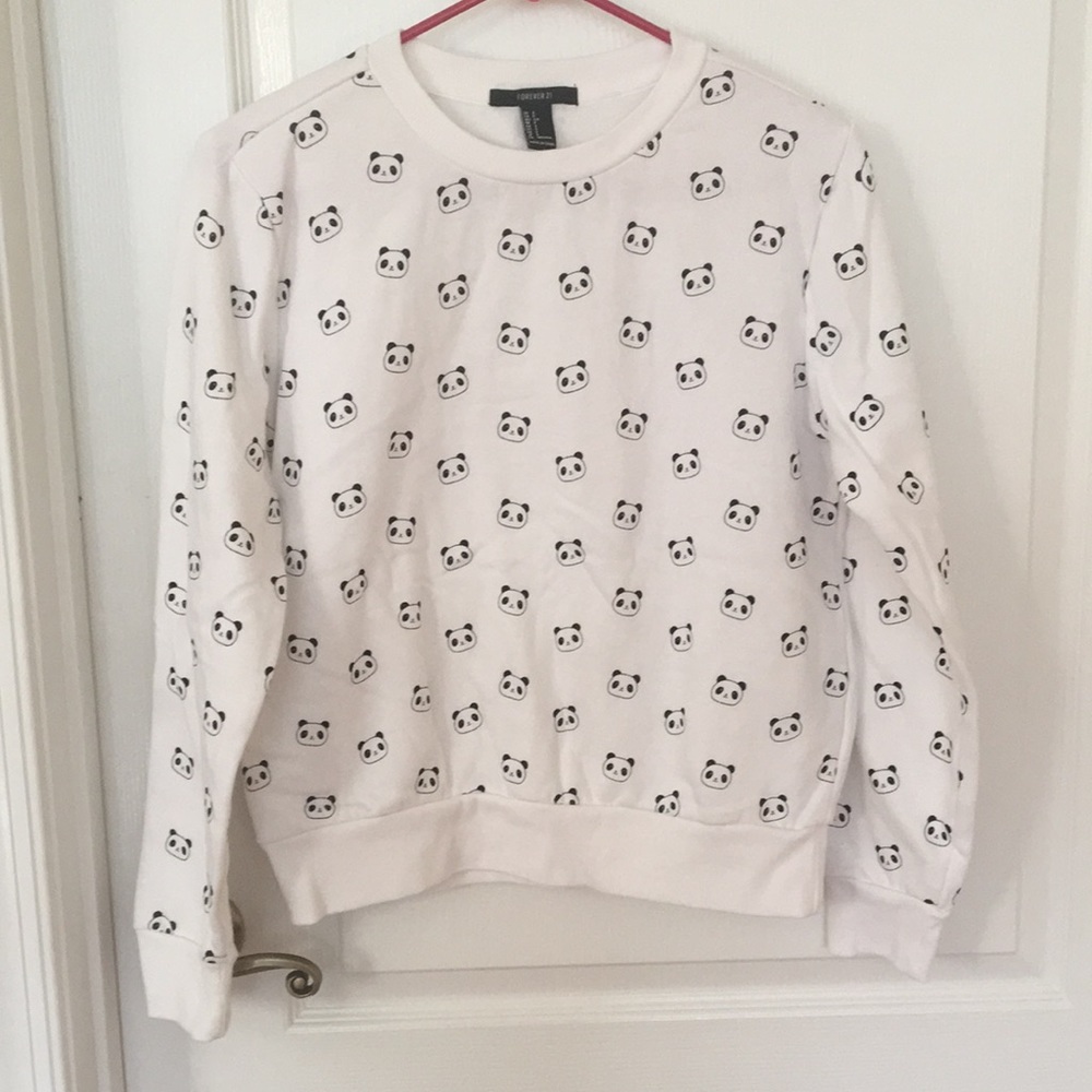 Forever 21 Long-sleeved Panda Shirt